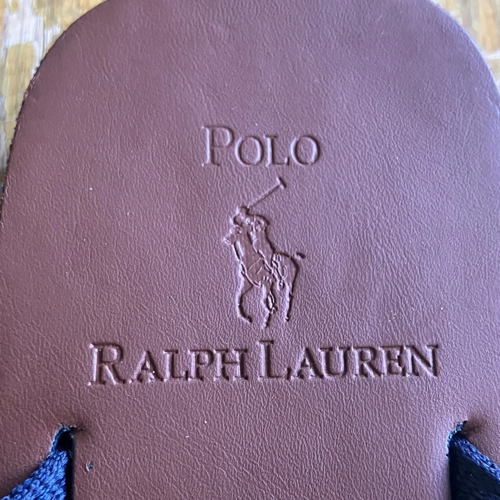 Polo by Ralph Lauren Kids Sandals - Brown with Green and Blue Straps